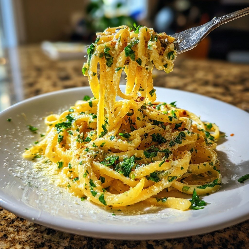 Quick Garlic Butter Pasta