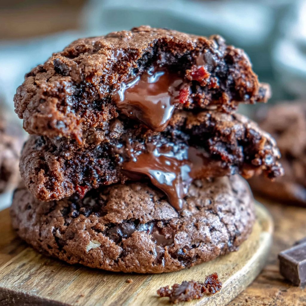 Dark Chocolate Brownie Cookies