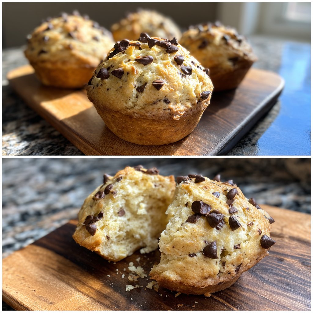 Simple Chocolate Chip Muffin Tops